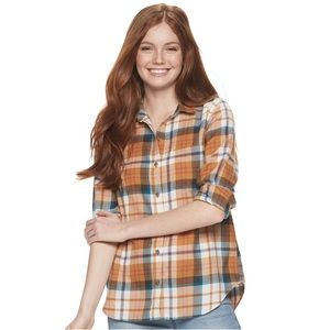 Juniors' button down front shirt from SO.